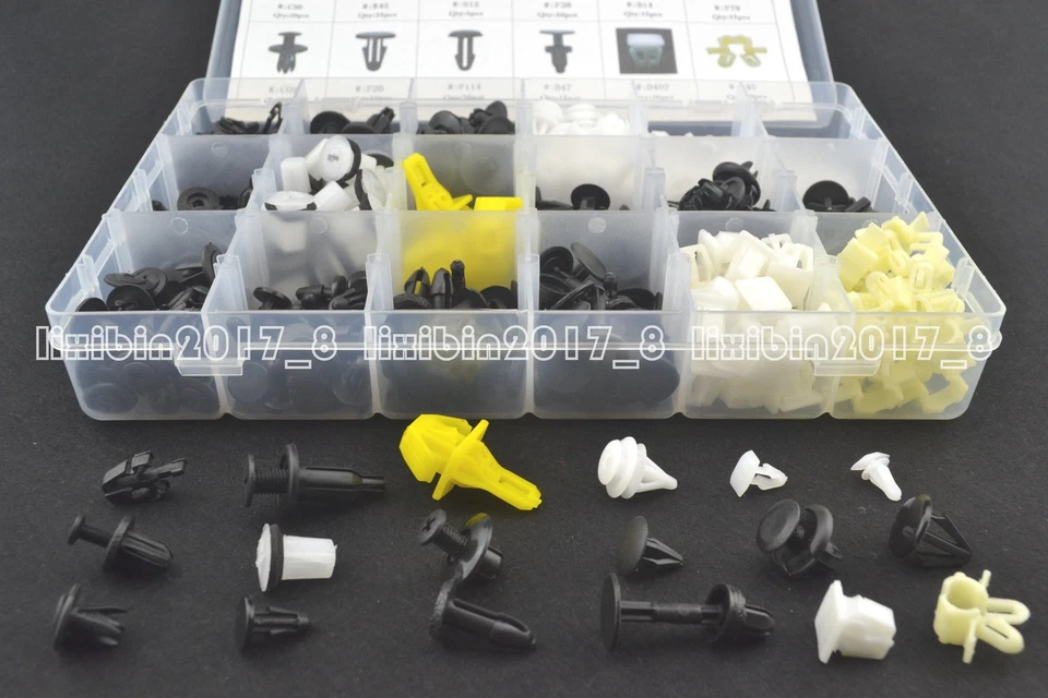 418 Pcs Car Clip Trim Panel Bumper Fender Fastener Retainer Assortment For Honda - Image 2 of 4