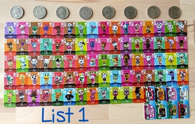 Animal Crossing Mini Amiibo Cards Series 1 2 3 4 5 Sanrio New Leaf Listing 1