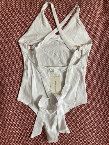 Bisou’s Project White Crossover Back Bodysuit - Size M/L - Rrp £18.99 - Picture 2 of 10