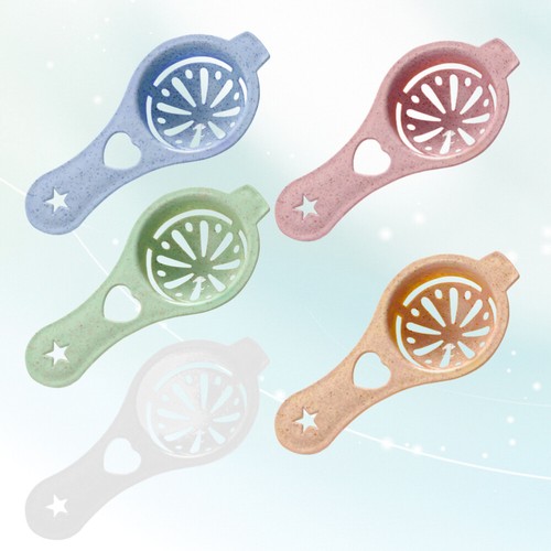 10 Pcs Egg Sieve Gadget Egg White Yolk Filter Egg Sieve Spoon