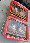Pair of Vintage 1987 Coca Cola Coke TV Lap Serving Tray Touring Car LOT of 2