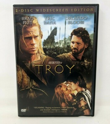 #ad Troy DVD 2004 Widescreen 2 Disc Set Ex Rental Brad Pitt Orlando Bloom J21 $4.86