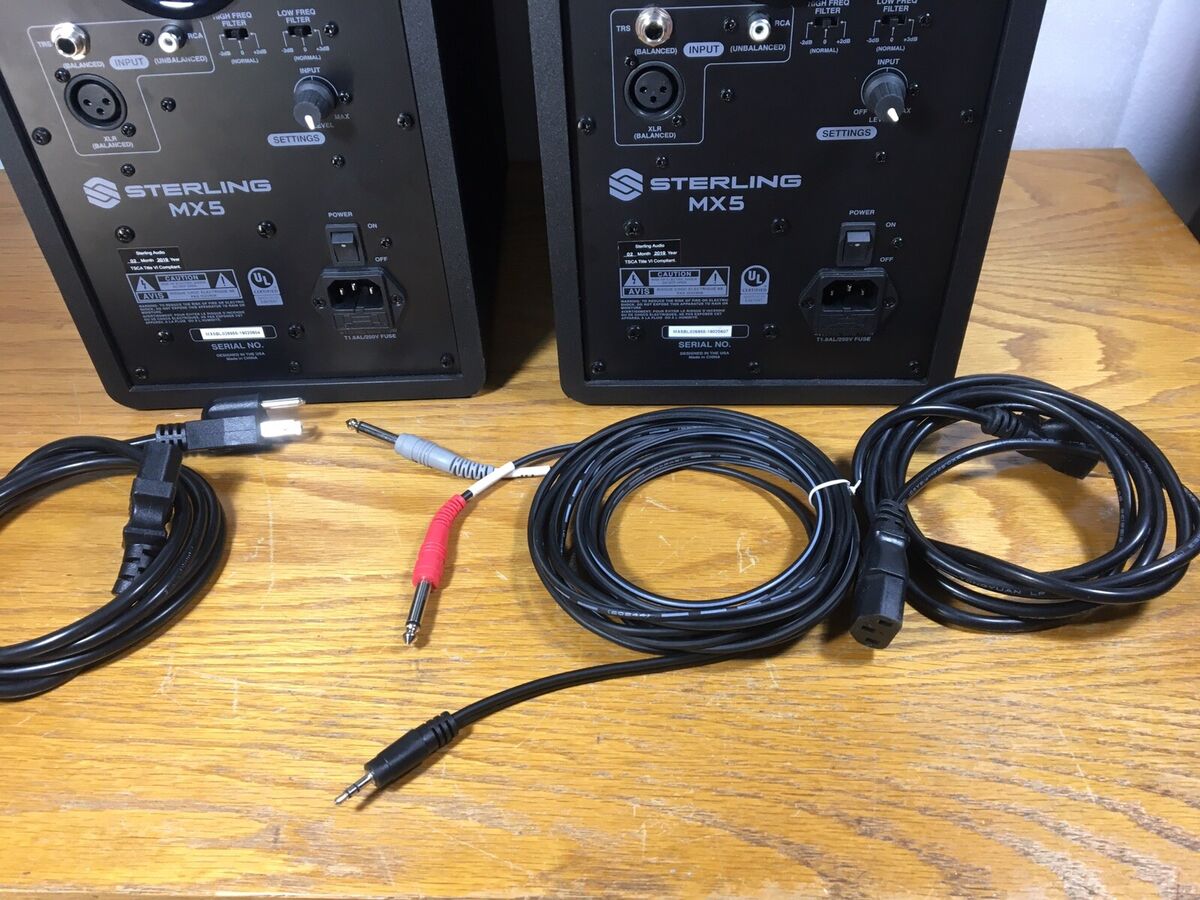 Sterling Mx5 Pair Studio Monitor Speakers Bi-Amplified 5 Sterling Mx5 Pair Studio Monitor Speakers Bi-Amplified 5