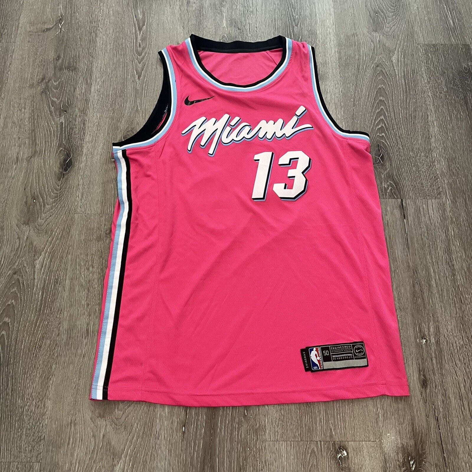 Bam Ado Swingman City Edition Miami Heat Jersey Size 48 NWT + limited  bag