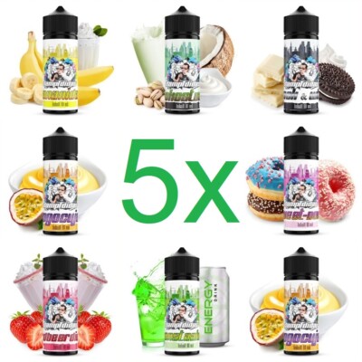 5 x Dampfdidas Aroma je 10ml für je 60ml oder je 120ml E-Zigaretten E-Liquid