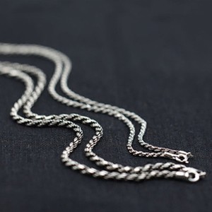 Twist Serpentine Chain Necklace FREE SHIPPING Ladies Chain Necklace Sterling Silver Braided Necklace .925 Sterling Silver Necklace