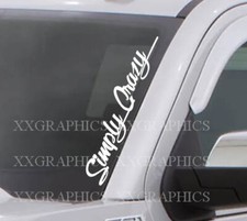 Simply Crazy 22 Decal Sticker Windshield Jdm Euro Kdm Car Truck Race Low Simply Crazy 22 Decal Sticker Windshield Jdm Euro Kdm Car Truck Race Low
