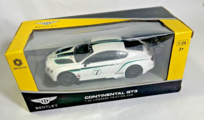 BRAHA License Friction Car Bentley Continental GT3 1:24 Scale Plastic Diecast