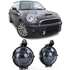 Klarglas Nebelscheinwerfer F&uuml;r Mini R55 R56 R57 R58 R59 2006-2013 Schwarz Smoke