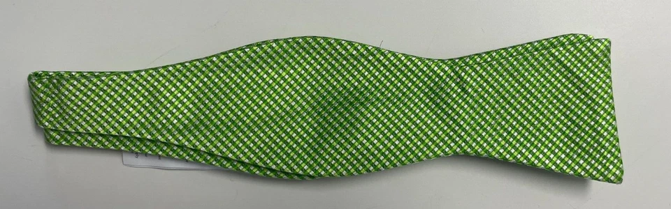 Pajarita Hombre Seda Verde Amarillo Cuadros AUTOCORBATA Pajarita Foto 2 de 4