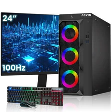 Custom built Gaming Desktop i7 PC 32GB RAM 1TB SSD GTX 1650 W10 FHD Monitor HDMI