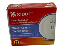 Kidde Smart Water Leak and Freeze Detector, Wi-Fi Enabled, Battery Operated