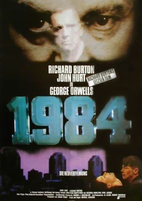 1984 Richard Burton John Hurt Suzanna Hamilton Filmplakat A0 GEROLLT 1984