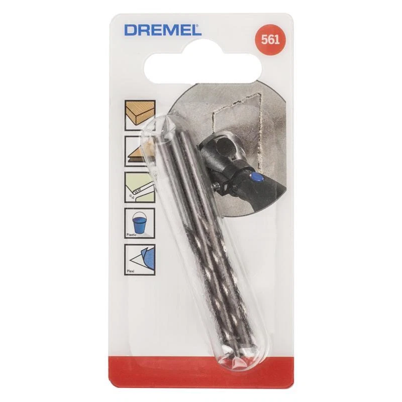 Dremel 561 x 3 Spiral Cutting Bits Multipurpose 561 Mulitpack by tyzacktools