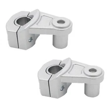 Pivoting Handlebar Clamp Risers 2 Inch Universal Motorcycle for 7/8" 22mm and...