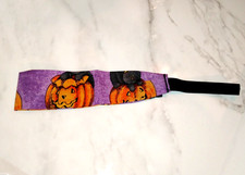 Halloween Cat Pumpkin Headband for Woman/ Head Wrap Hair Accessory Band