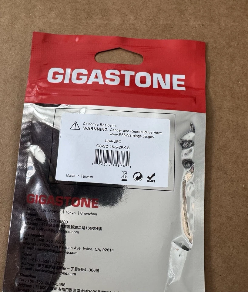 Gigastone 16GB SD Card 2-Pack, Memory Card for Cameras - Image 2 of 2