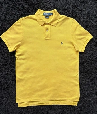 Polo Ralph Lauren Jaune Taille M Custom fit En Excellent État - Photo 1/4