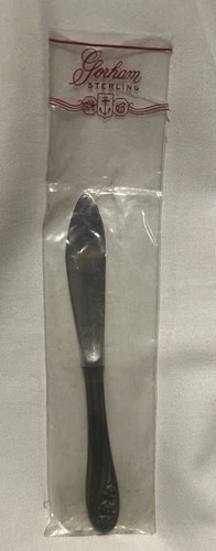 Vintage Gorham Lily of the Valley Sterling Butter Knife in Original Unopened Bag