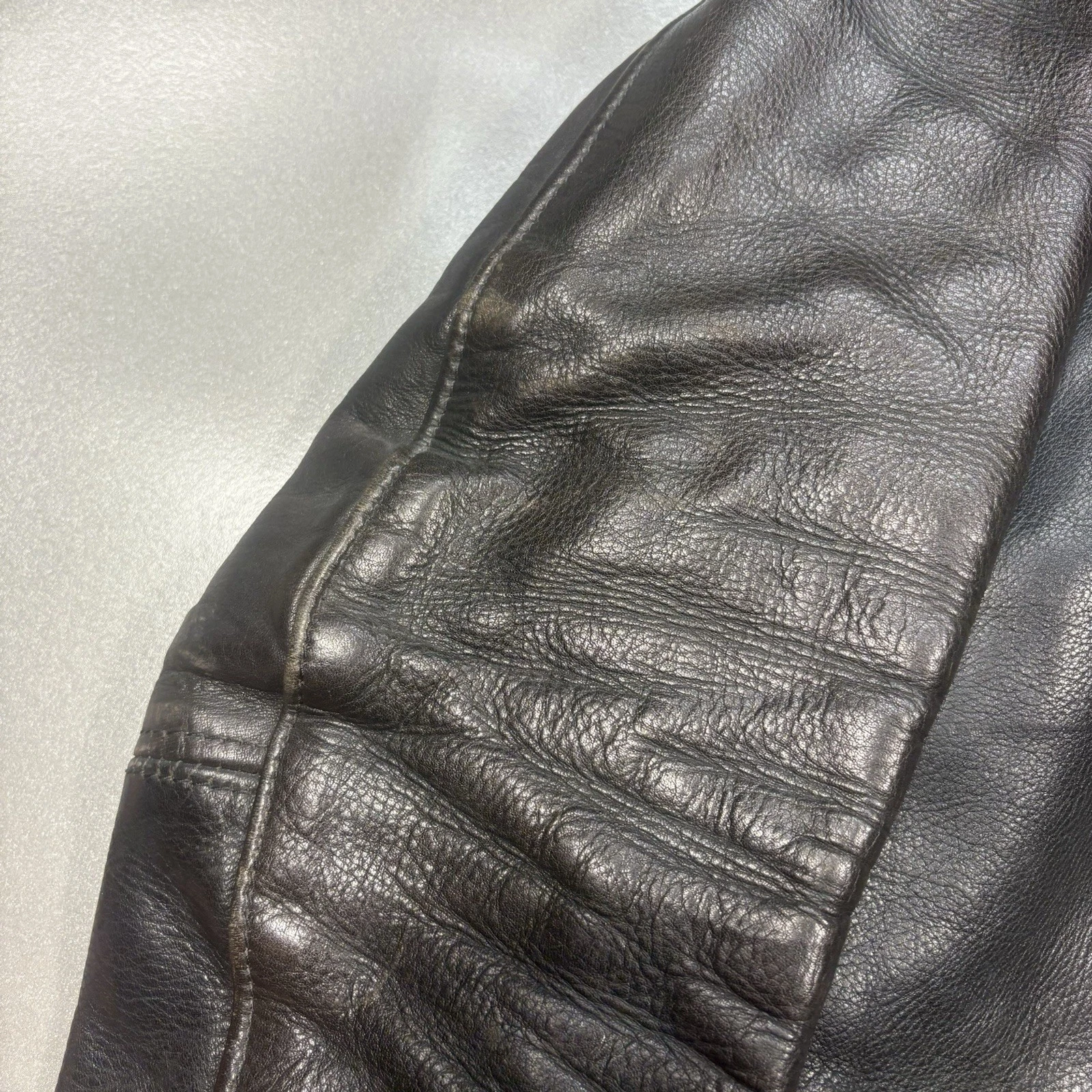 Vanson Associates Brown Boston Cafe Racer Leather Jacket Lined Size 38 USA Made image 8