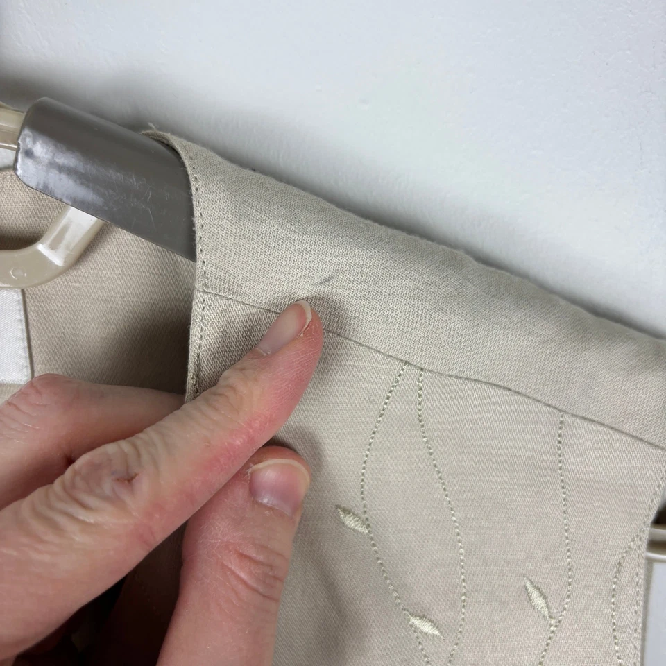 Conjunto Chaleco Susan Bristol Beige Lino Cuentas 10 Faldas 12 DE COLECCIÓN Inventario Muerto Nuevo Con Etiquetas Foto 3 de 4