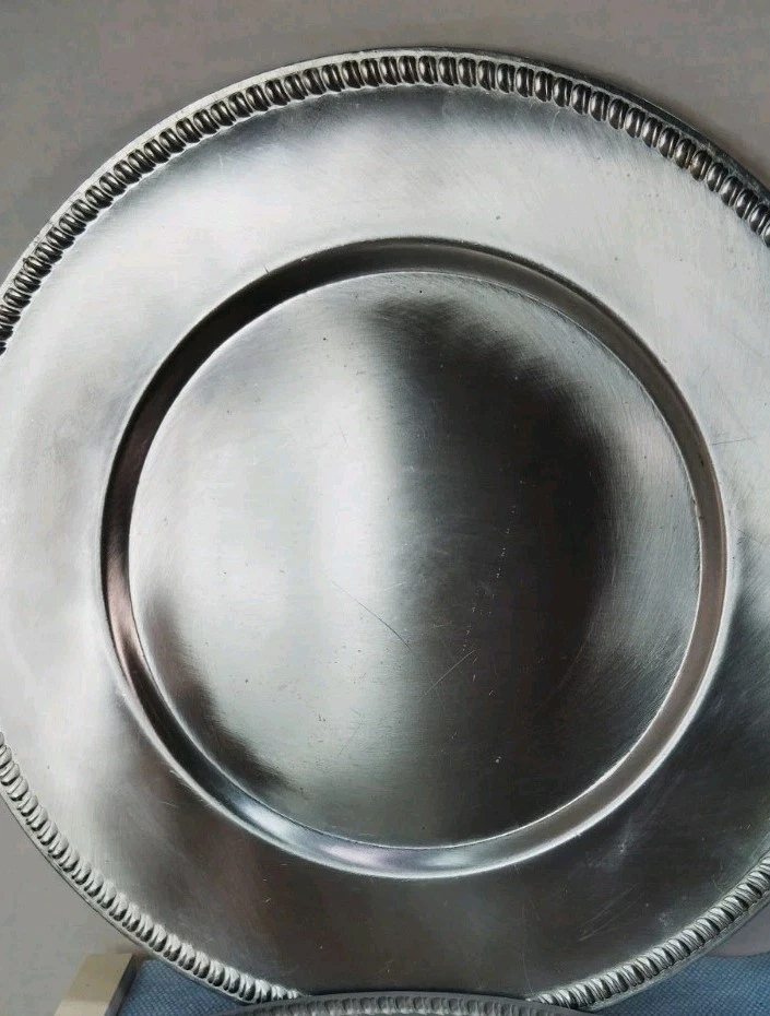 Vintage 9" Vollrath Stainless Steel Charger Plate #47679 Made In Japan  - Image 4 of 4