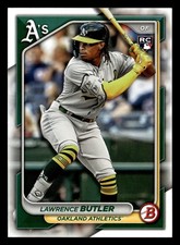 Lawrence Butler 2024 Bowman #44 Oakland Athletics ROOKIE RC *025