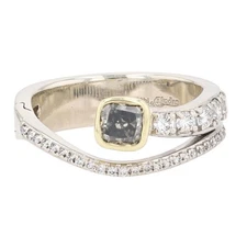 Superfit .82ctw Diamond Arthritis Bypass Ring 14k Multi-Tone Gold Size 8.25