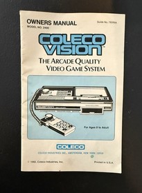 VINTAGE COLECO VISION QUALITY VIDEO CONSOLE IN ORIGINAL BOX (UNTESTED) W/ GAMES