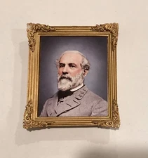 General Robert E. Lee Portrait Frame Shape Resin Fridge Magnet W4