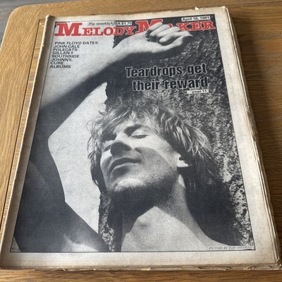 Melody Maker Newspaper - April 18th 1981 - Teardrops Get Their Reward Front Cove
