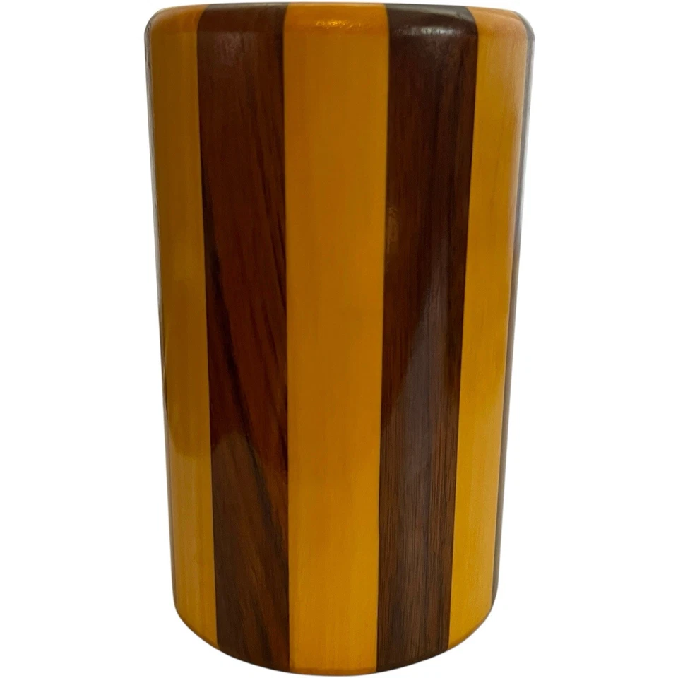 Taza de cerveza grande de madera Two Morrow's Design 20 oz jarra de madera hecha a mano ÚNICA EN SU CLASE Foto 2 de 4