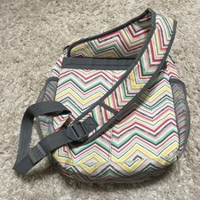 Thirty One Backpack Sling Bag Camera Diaper Bag Chevron Bright Celebrate Baby