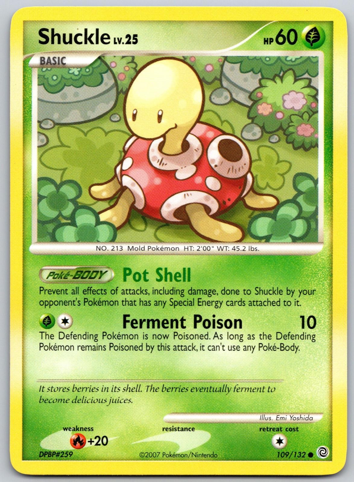Shuckle 109/132 Common Secret Wonders Pokemon Lightly Played