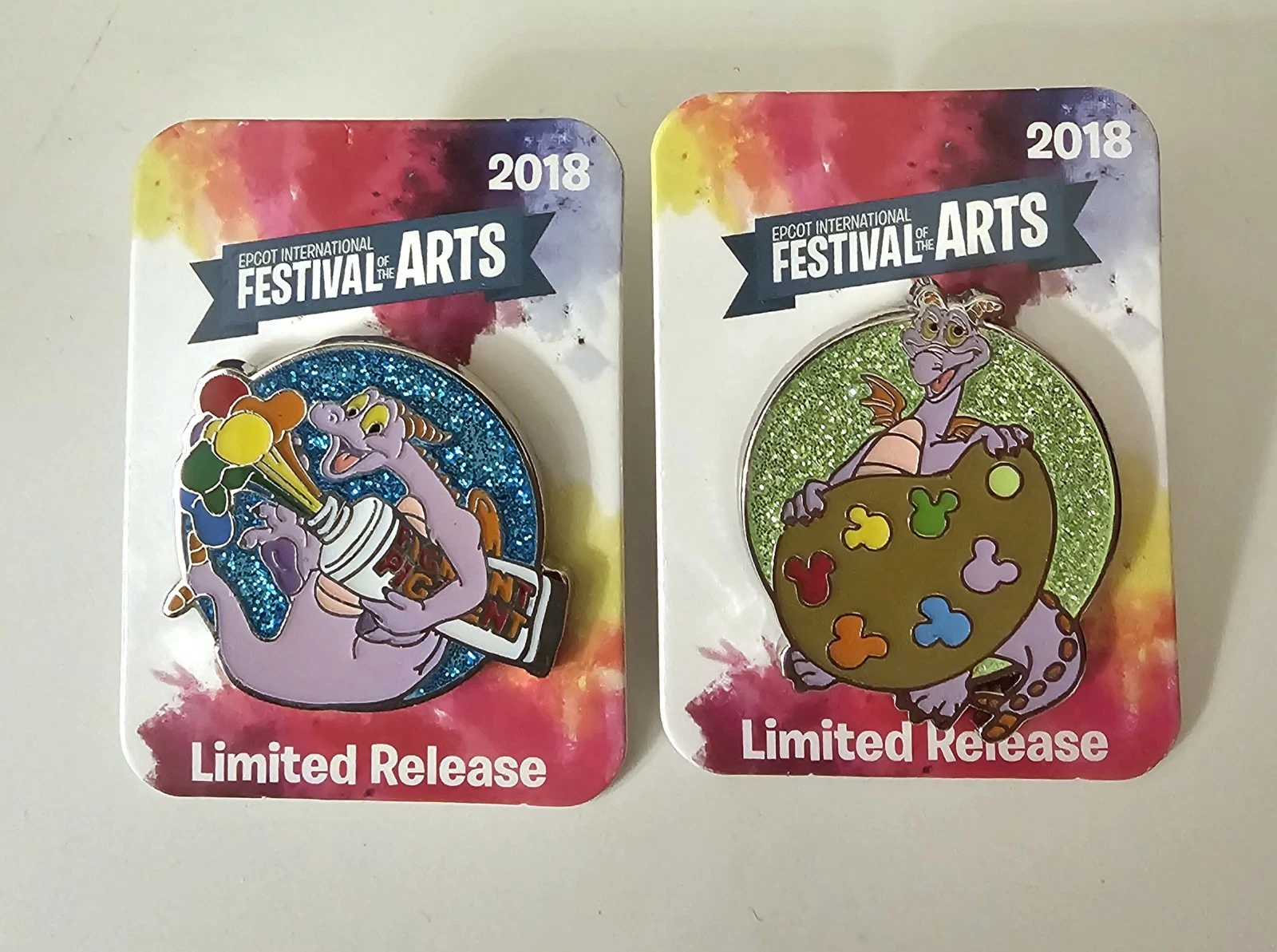 NEW Disney FIGMENT Festival of Arts Limited Release Scavenger Hunt Pins (2) 2018