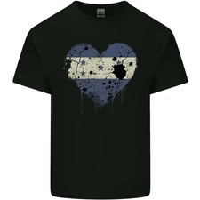 Camiseta Love Honduras Bandera Día Hondureño Fútbol Hombre Algodón Ligero