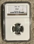1955 10C Proof Roosevelt Dime NGC PF67 Beautiful Peace Of History 90% Silver Inv