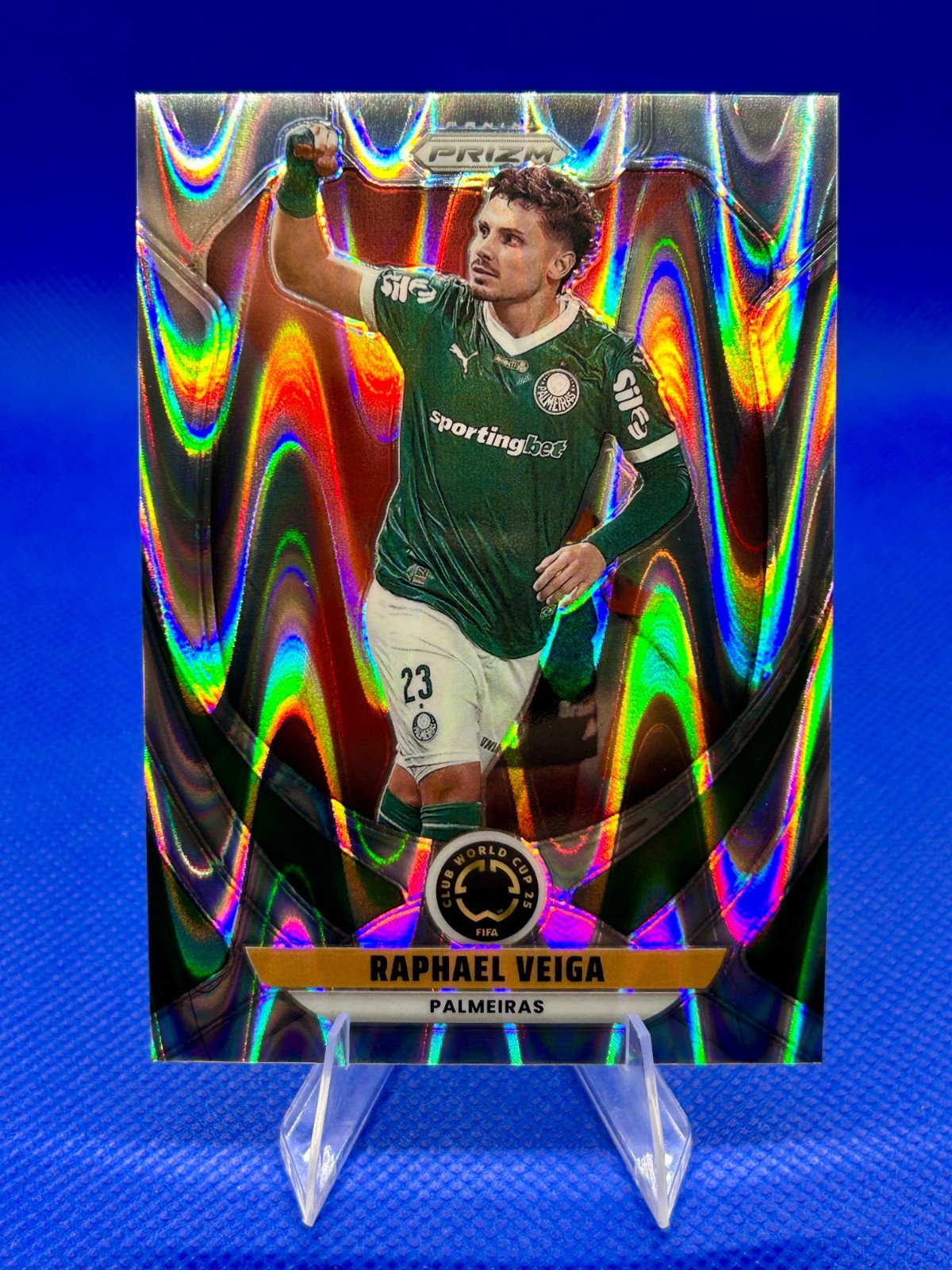 2025 Prizm FIFA Club World Cup Raphael Veiga Seismic Prizm #154