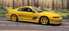 **READ** 1/18 Autoart Saleen Mustang S351 Coupe Yellow Diecast 