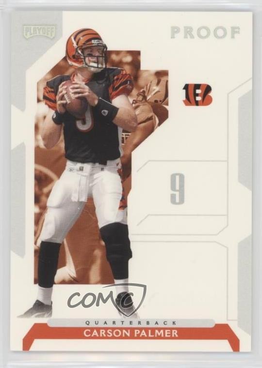 2006 Playoff NFL Playoffs Silver Proof 79/250 Carson Palmer #12 d4y