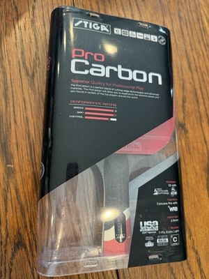 Stiga Pro Carbon Ping Pong Paddle Table Tennis T1290