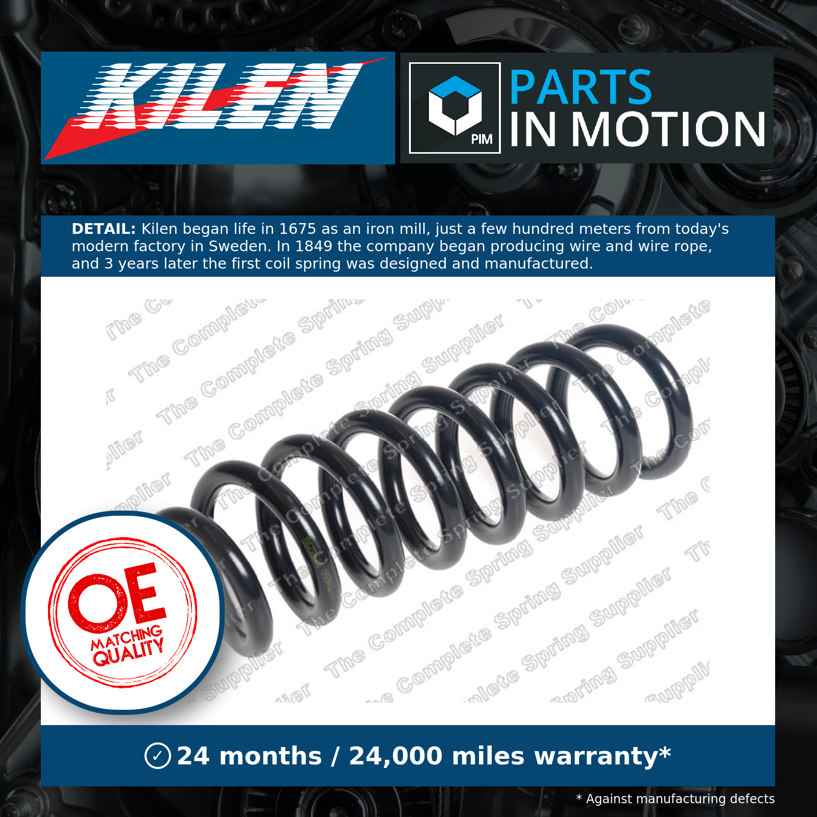 Coil Spring Rear 57174 Kilen Suspension 2053240104 2053240204 A2053240104 New - Image 7