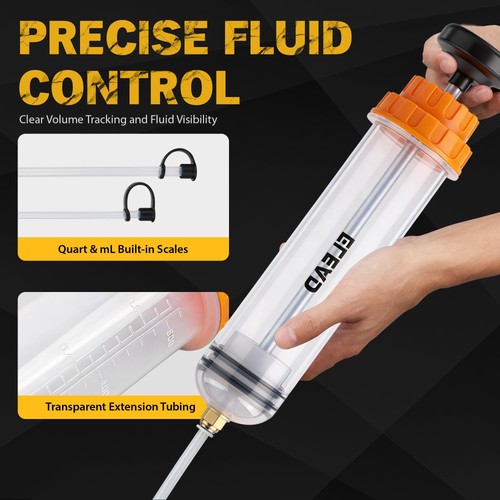 ELEAD 500cc Oil Fluid Extractor Pump, Multi-Purpose 500CC, yellow  - Picture 5 of 8