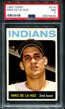 1964 Topps #216 MIKE DE LA HOZ Cleveland Indians PSA 7 NM HIGH END!
