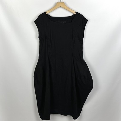 Damen Rundholz Black Label Asymmetrisches Avantgarde Kleid Schwarz Größe XL B...