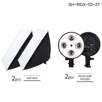 50x70 Photography Softbox Studio Photo Lighting Kit Soft Box Continuous Light Sy