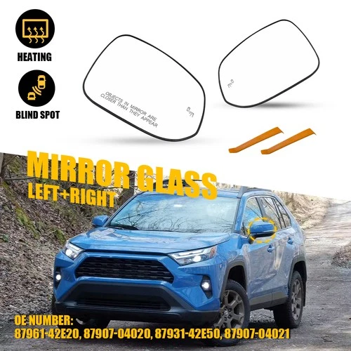 For Toyota RAV4 Prime 2021-2023 Mirror Glass Heated Blind Spot Driver Passenger