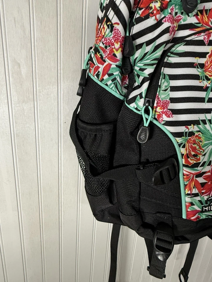 High Sierra Loop 背包 女孩 热带条纹 学校 旅行 工作 书包 — 第 3/4 张图片