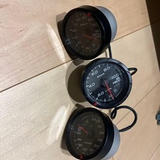 Defi Advance Cr Auxiliary Gauge 3-piece Set Used From Japan Defi Advance Cr Auxiliary Gauge 3-piece Set Used From Japan