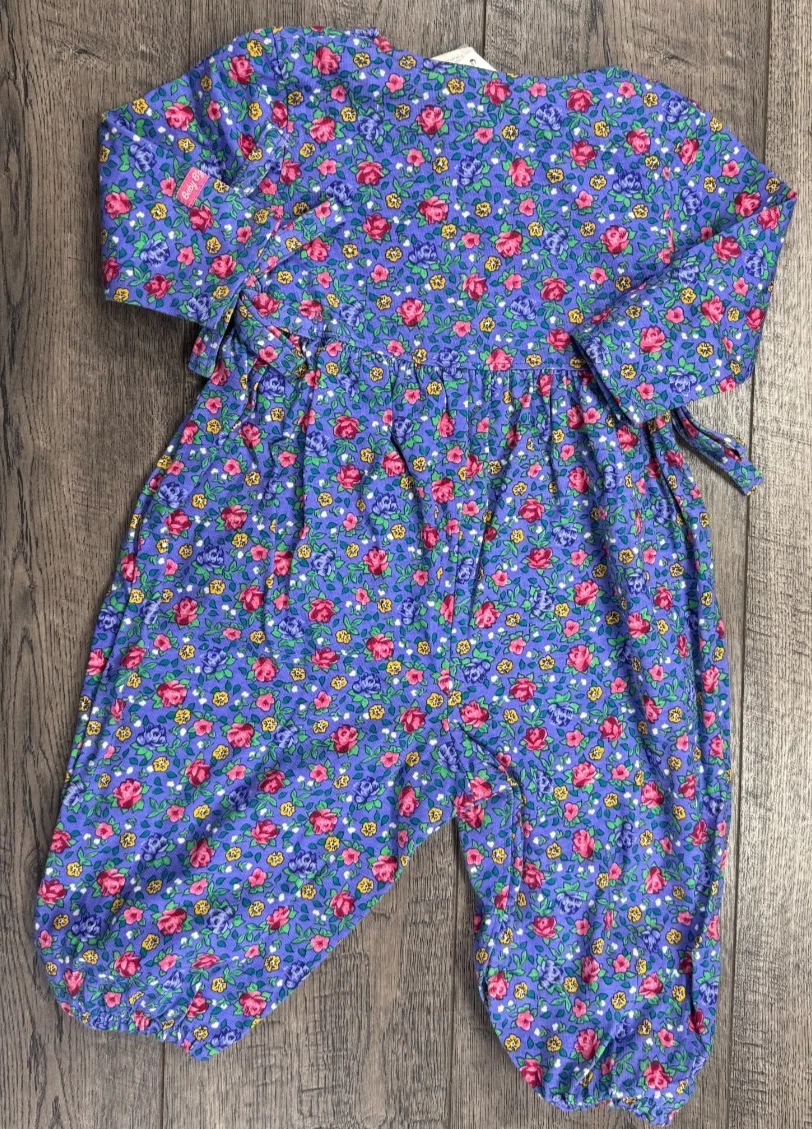 Baby Girl Clothes New Vintage Oshkosh 6-9 Month Purple Floral Outfit
Opens in a new window or tab